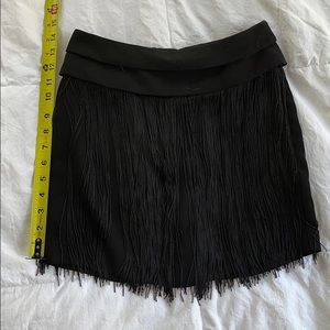 Topshop mini skirt black size 2